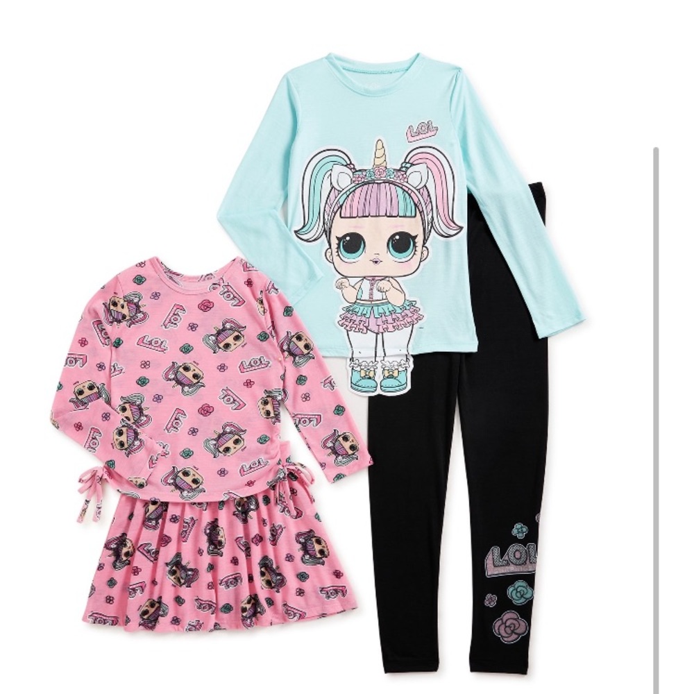 L.O.L surprise 4pc girls outfit size 10/12